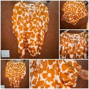 Entro Floral Orange Women's Top